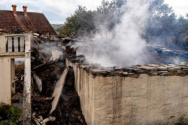 Professional Fire Damage Repair technician working in Hampstead, MD